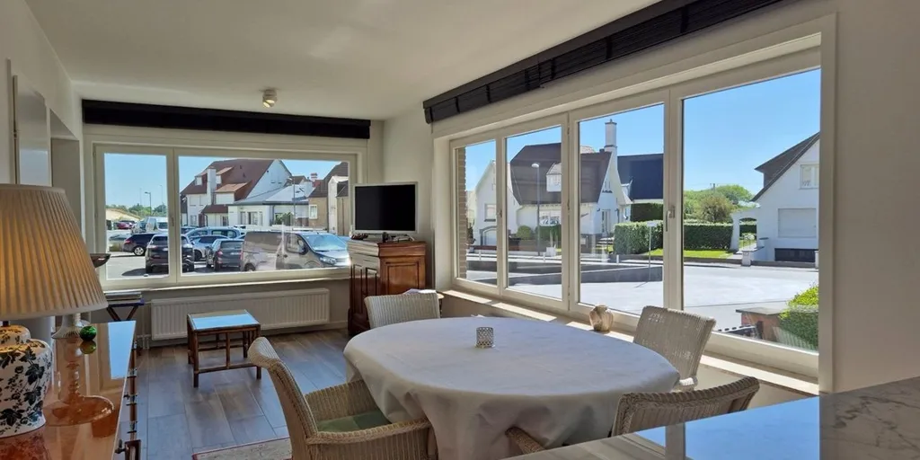 Salle à manger - Appartement avec Vue sur les Dunes à Westende
