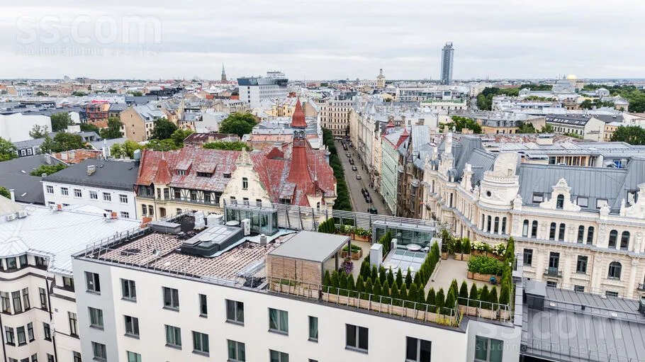 Vista aerea - Fully Furnished Flat with Balcony in Riga Centre