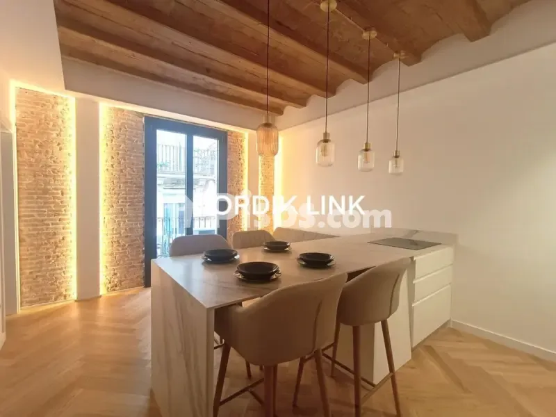 Köök - Modernised Flat with Balcony in Raval