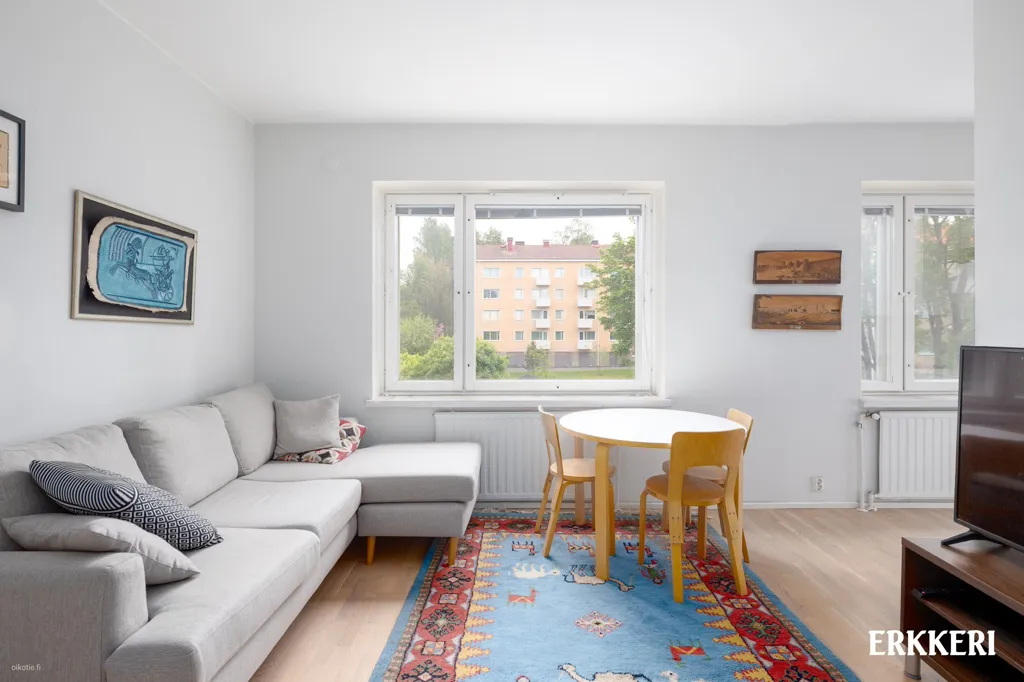 Séjour - Modernised Flat with Metro Access in Lauttasaari