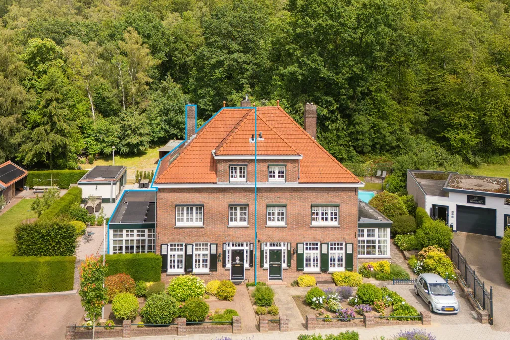 Vue aérienne - Monumental House with Mijnsteenberg View in Heerlen