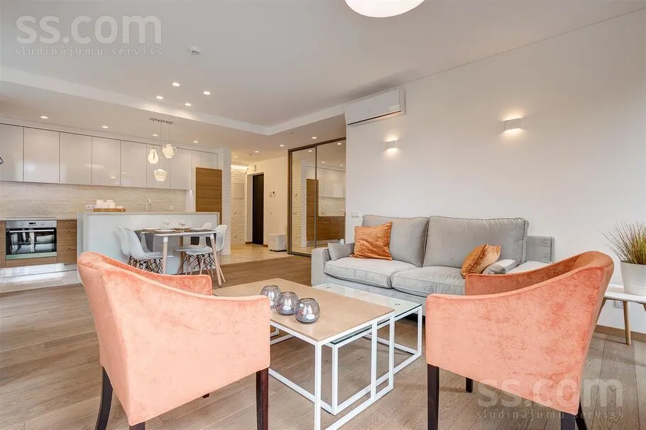 Séjour - Modern 2-Bedroom Flat in Riga Centre
