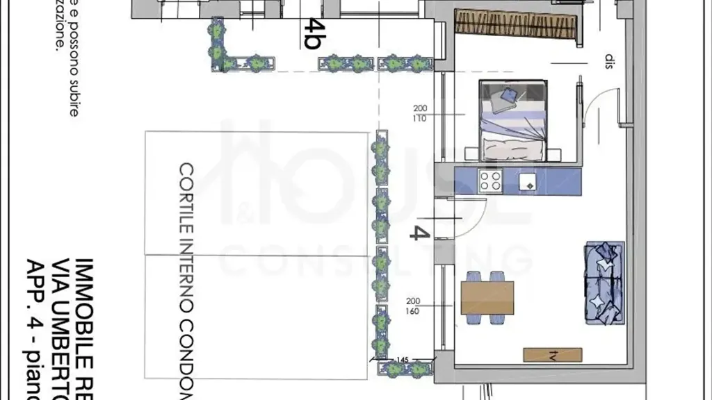 Rear-Located Flat with Private Entrance in Arcore