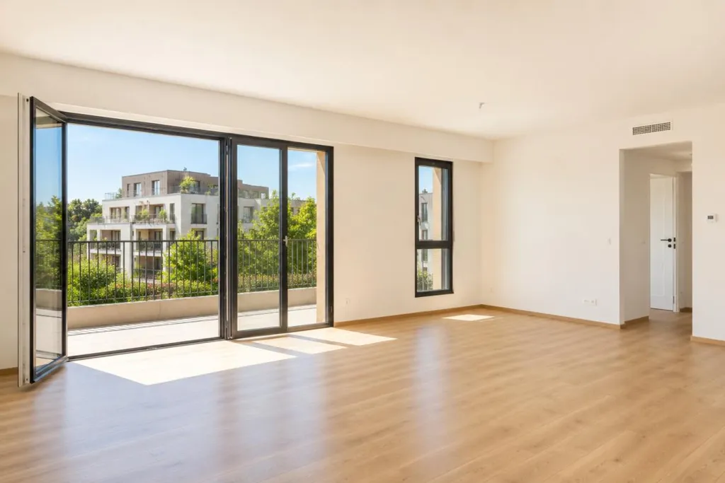Living Room - Contemporary Apartments with Balcony in Orsay