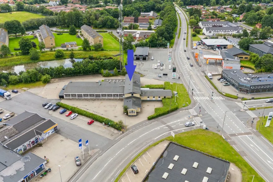 Vista aerea - Commercial Property with Prominent Location in Silkeborg