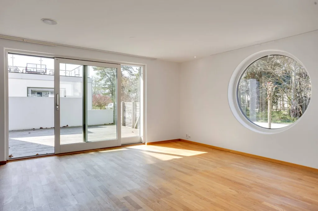 Séjour - Modernist Villa with Park View in Bunkeflostrand