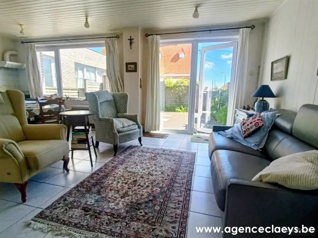 Séjour - Petite Maison à Rénover avec Terrasse à De Haan