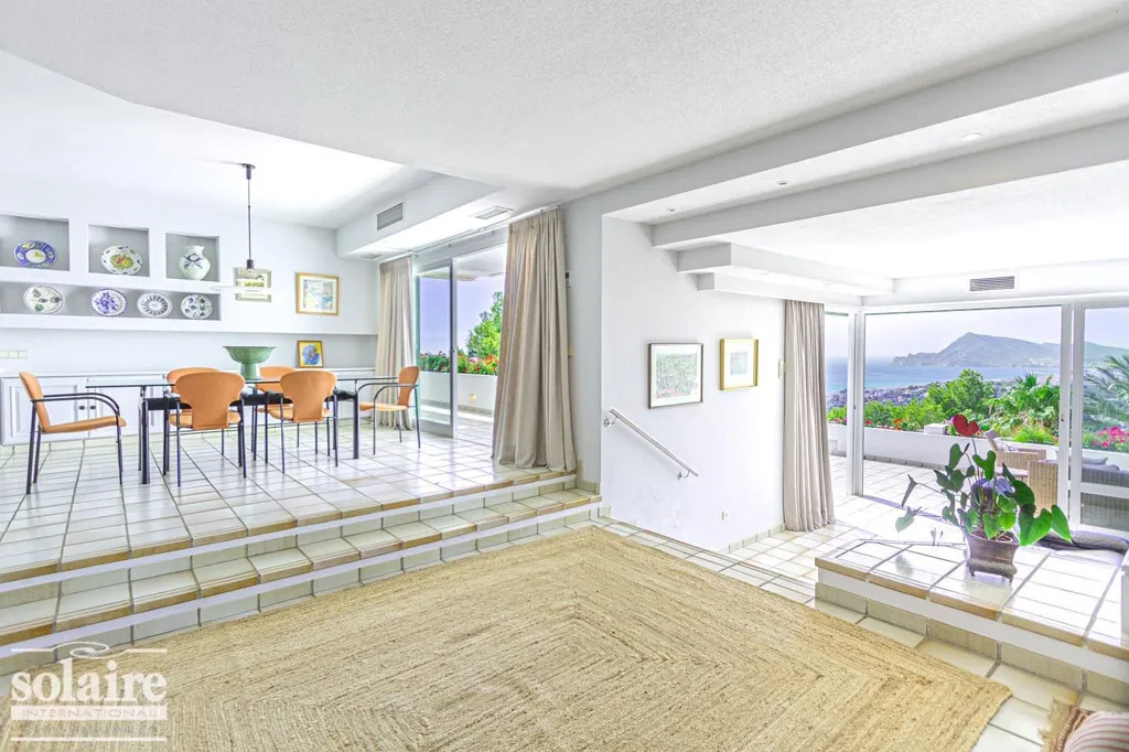 Living Room - Renovated Villa with Sea View in Altea