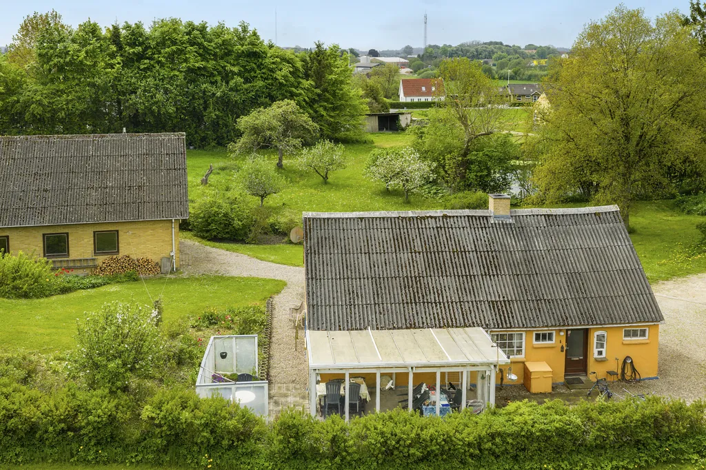 Vue aérienne - Villa with Workshop in Stenstrup