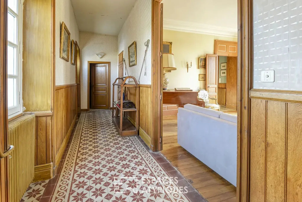 Hallway - Château with Vineyard Views near Nantes