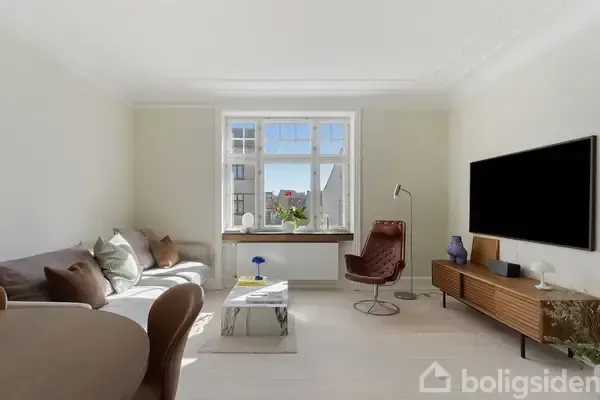 Séjour - Charming Flat with Garden in Frederiksberg C