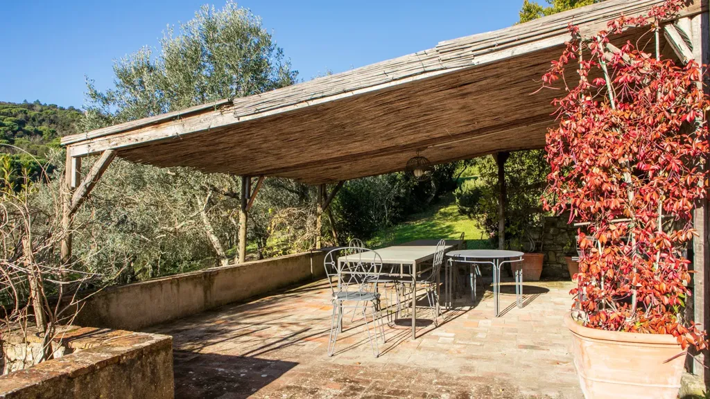 Terrasse - Villa with Pool and Tuscan Hills View in Rignano Sull'Arno