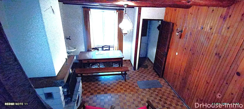 Dining Room - Village House with Fireplace in Cunlhat