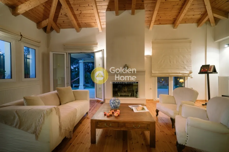 Séjour - Villa with Sea View in Arkadi - Tragaki