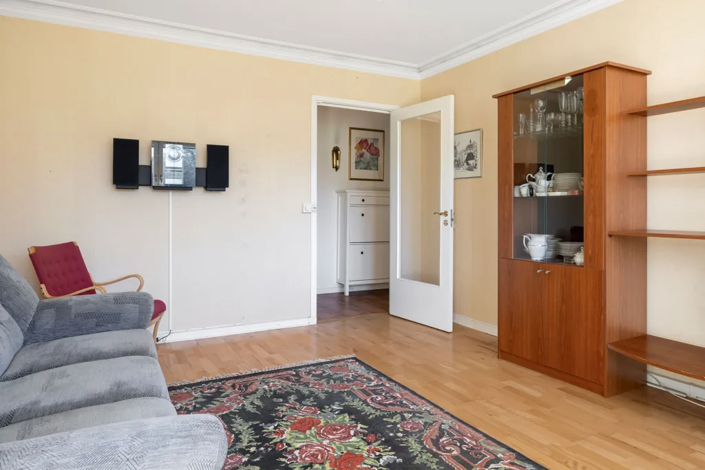 Living Room - Well-Planned Two-Bedroom Flat with Balcony in Stockholm