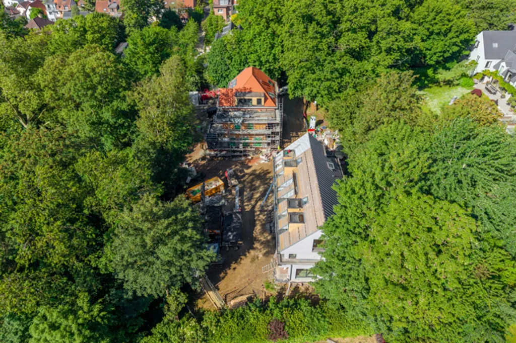 Vue aérienne - Duplex Neuf avec Terrasses à Uccle