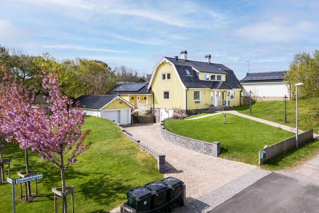 Vue aérienne - Seafront Villa with Guesthouse in Ängelholm