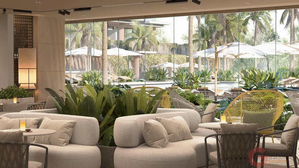 Living Room - Modern Apartment with Terrace in Estepona