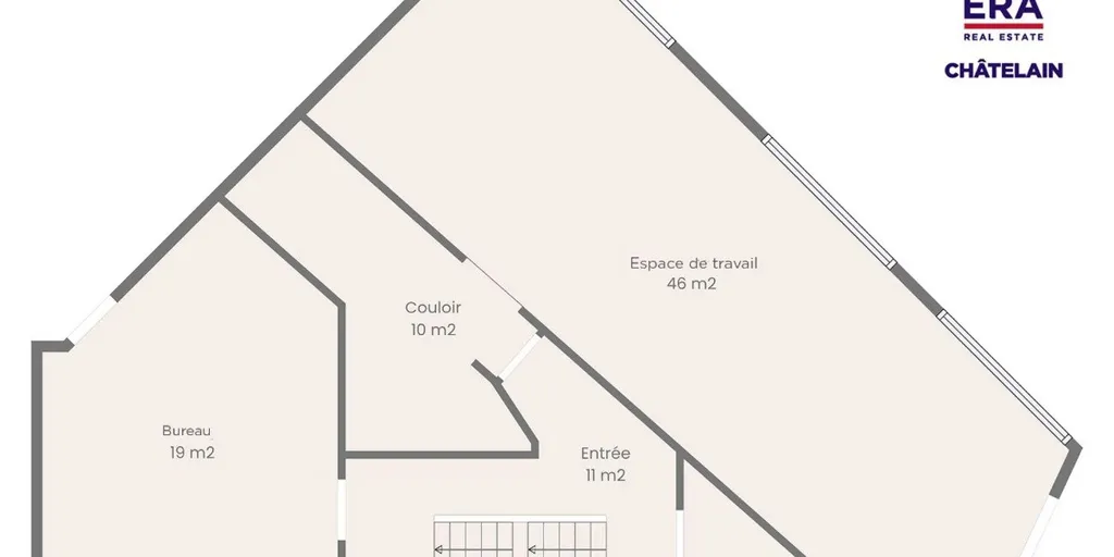 Plan - Maison mixte avec terrasse à Elsene