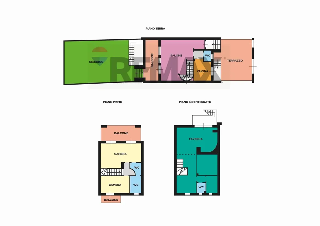 Plan - Terraced Villa with Sea View in Formia