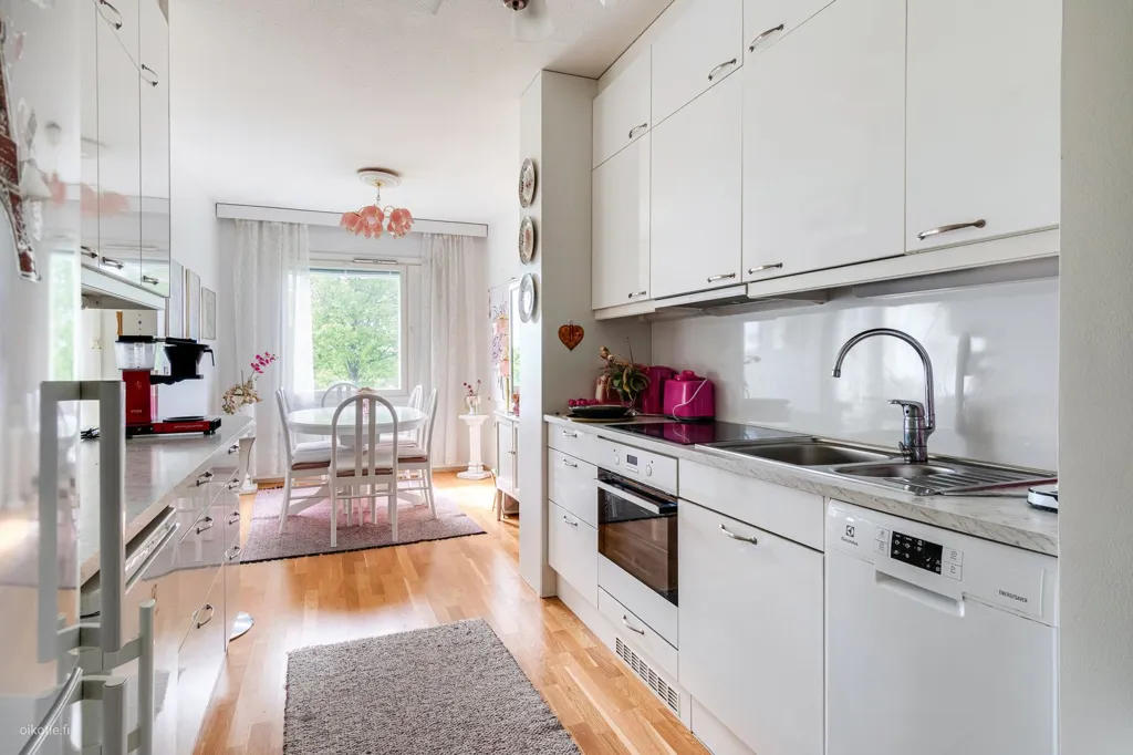 Kitchen - City Centre Apartment with Balcony in Helsinki