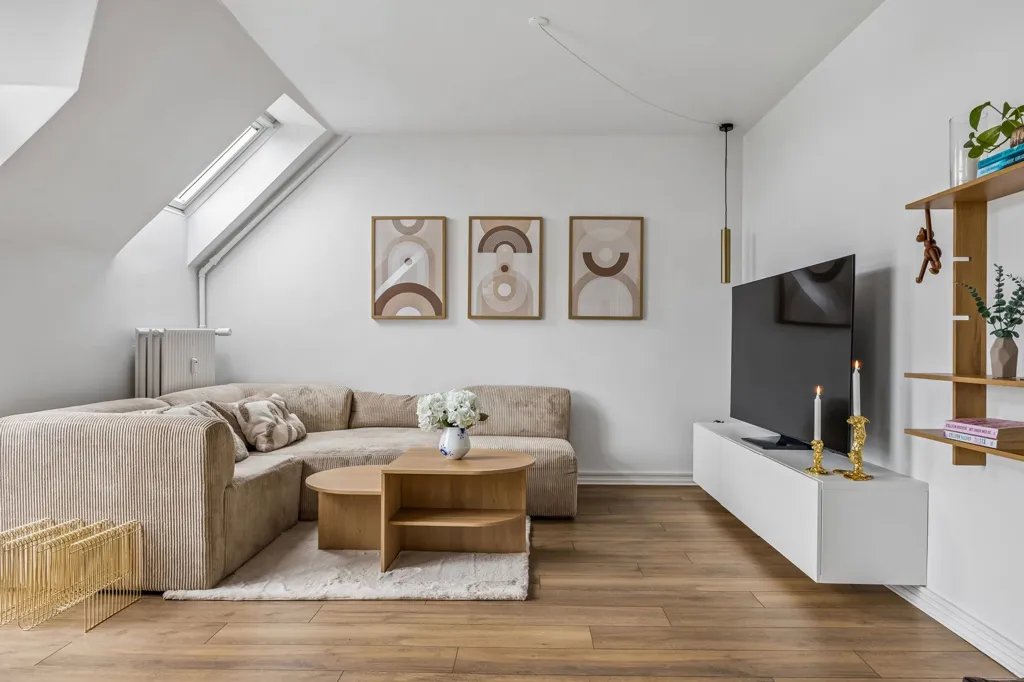 Séjour - Apartment with Brick Facade in Kastrup
