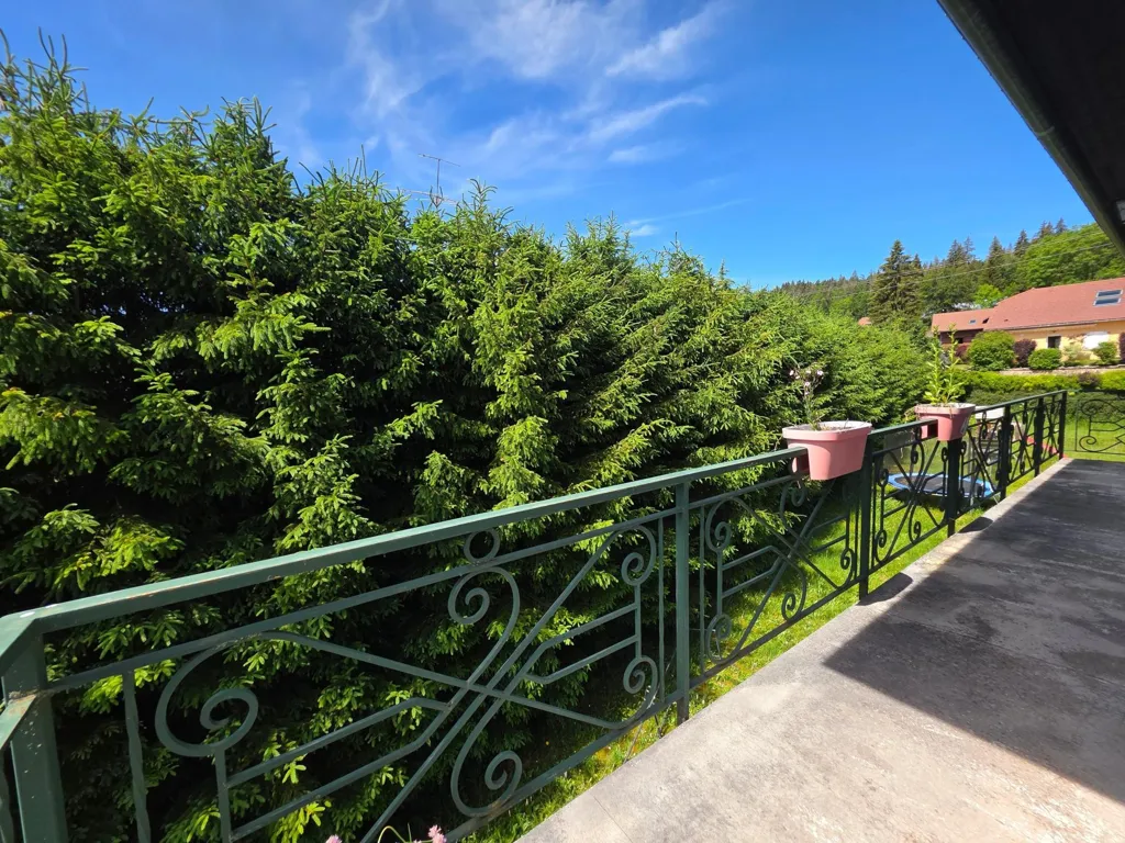 Balcony - 1970s House with Studio in Morbier