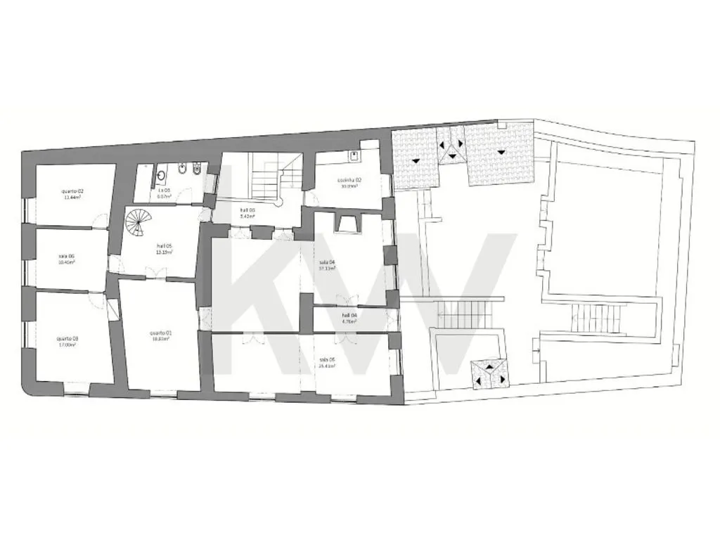 Plan - 7-Bedroom House in Santarém's Historic Centre