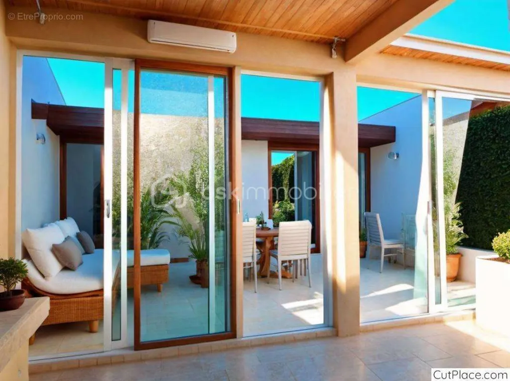 Terrasse - Maison Duplex avec Terrasse à Saint-Pierre Terre Sainte