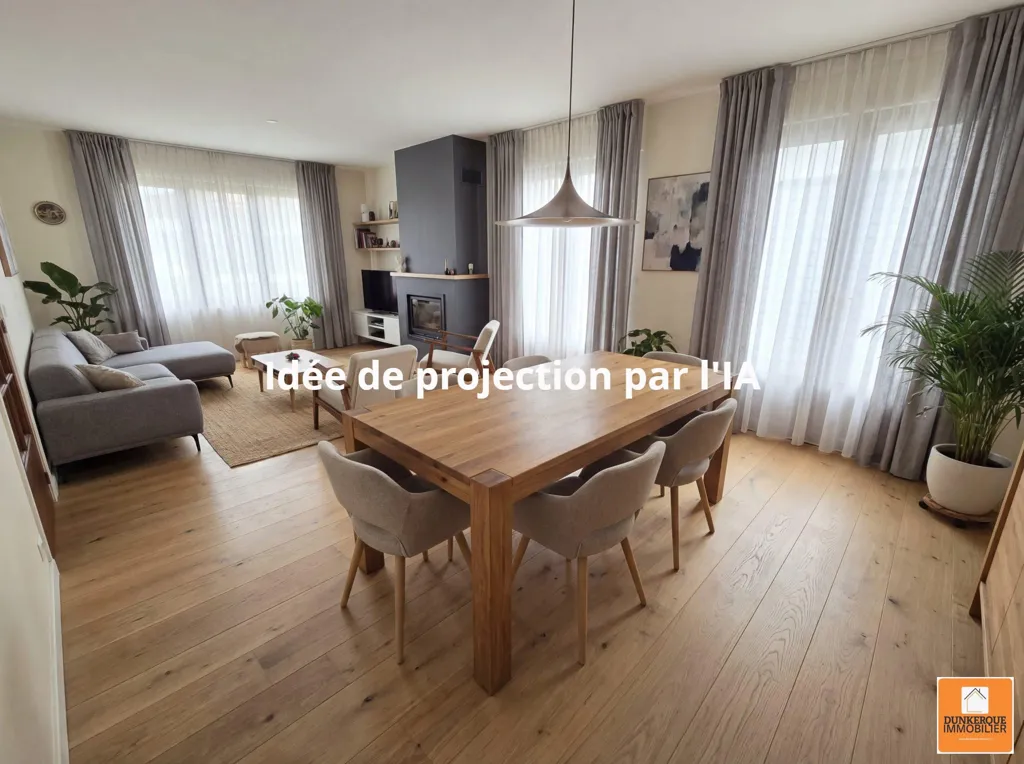 Salle à manger - Maison individuelle avec terrasse à Leffrinckoucke