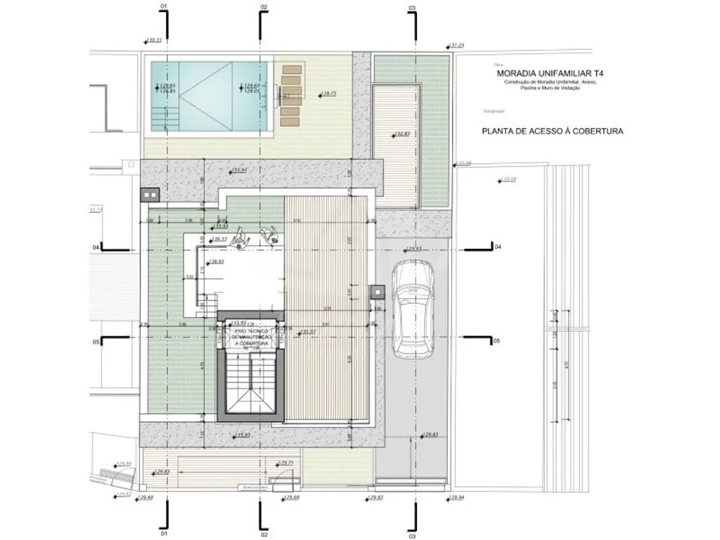 Plan - Contemporary Semidetached House with Jacuzzi in Loures