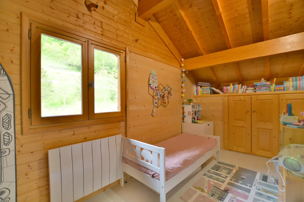 Chambres - Chalet en Madrier avec Vue Dominante à Bozel