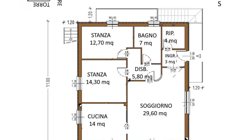 Plan - Modern Villa with Garden in Cavedago
