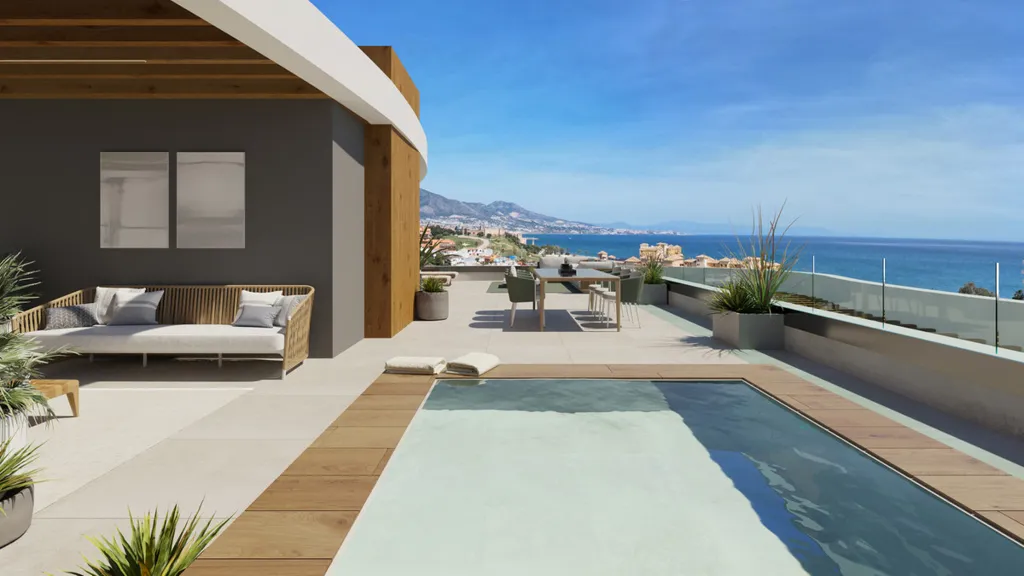 Terrass - Luxury Apartment with Pool in Mijas Costa