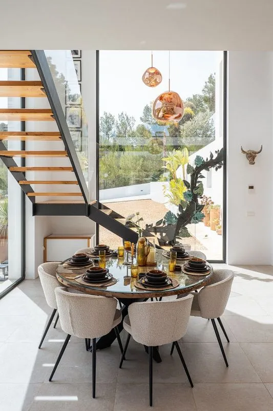 Söögituba - Chalet with Pool and Terrace in Santa Eulalia del Río