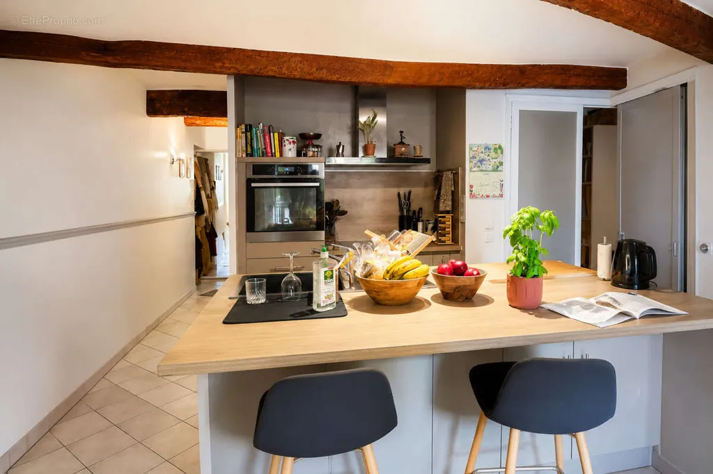 Cuisine - Appartement de Village avec Balcon à Ollioules