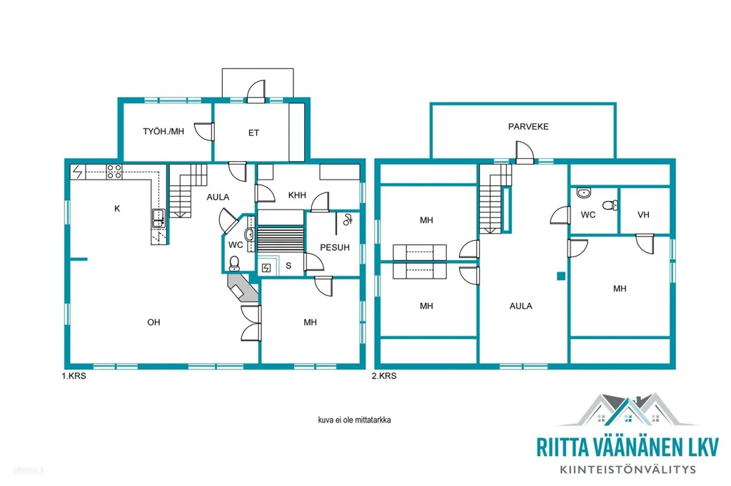Floor Plan - Classical House with Garden in Lohja
