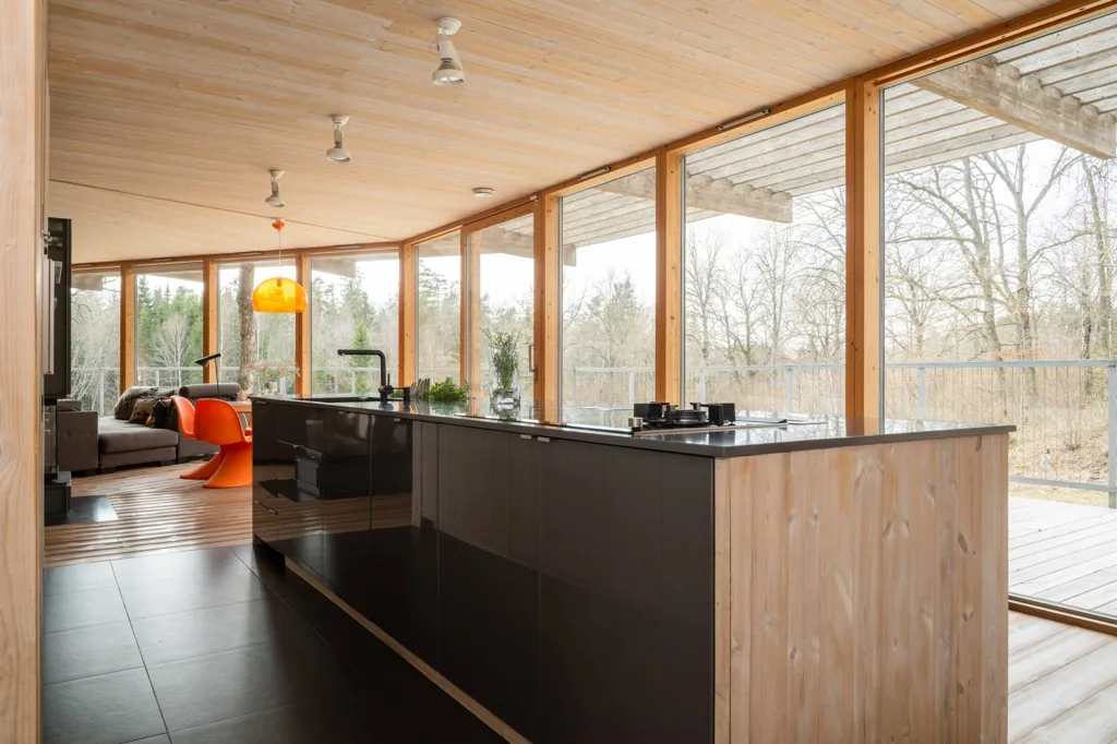 Cucina - Tham & Videgård Villa with Private Bird Pond in Haganäs