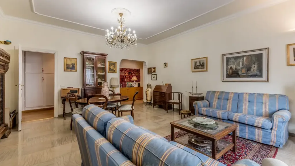 Soggiorno - Apartment with Balcony in Talenti, Rome