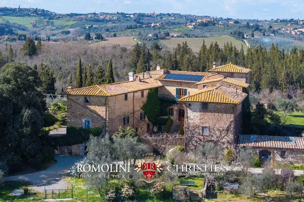Õhuvaade - Historical Villa with Pool in Chianti Hills