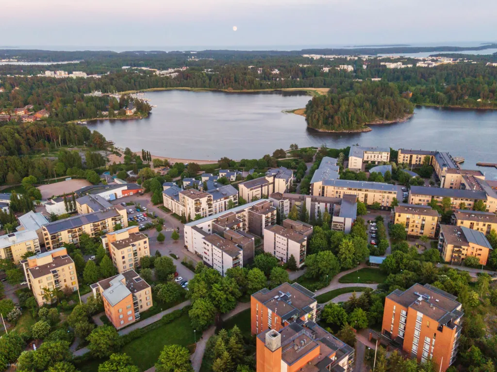 Vista aerea - Seafront Apartment with Sauna in Herttoniemi, Helsinki