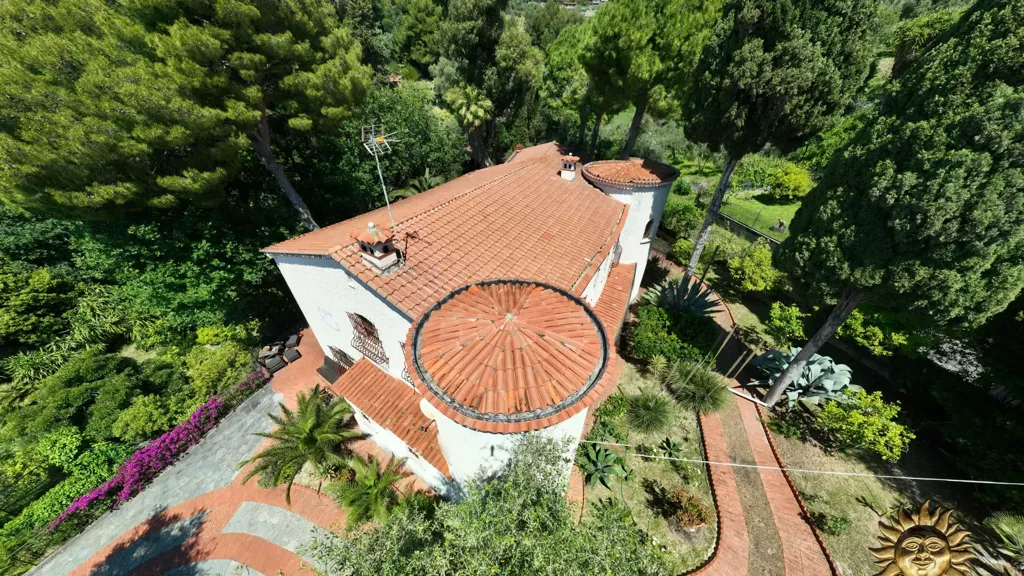 Vue aérienne - Villa with Sea View in Bordighera