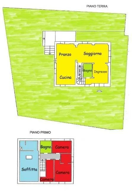 Plan - Villa with Private Park in Rignano Sull'Arno