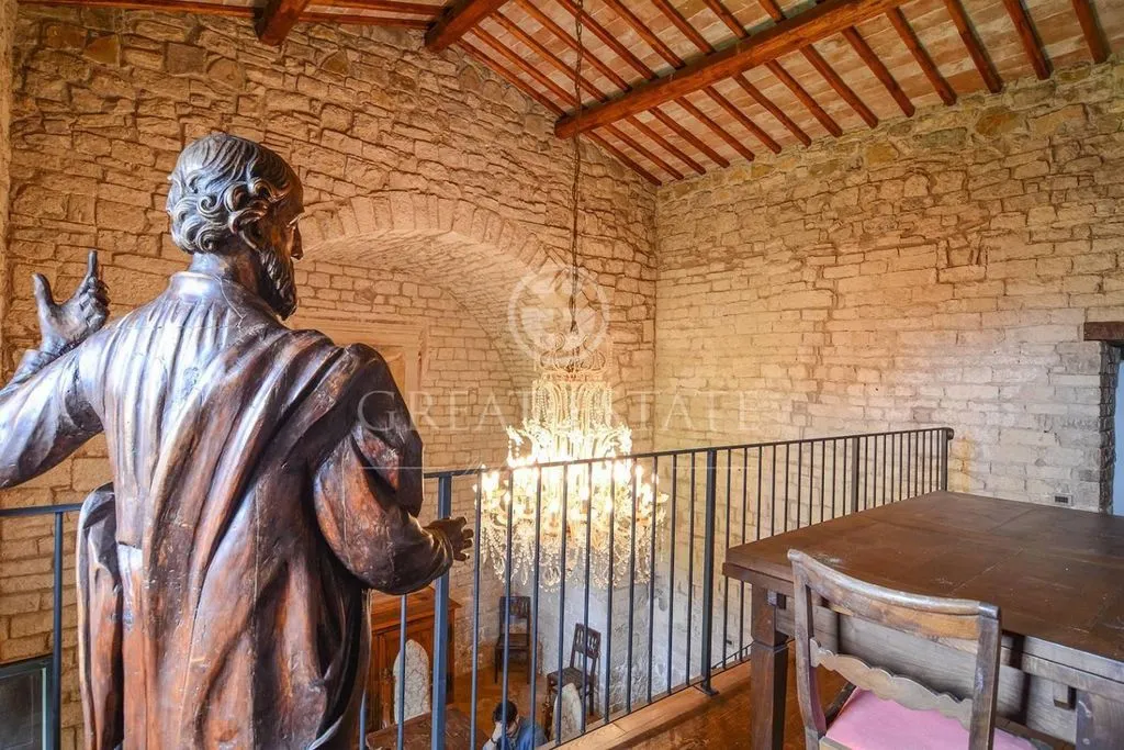 Living Room - Ancient Castle with Pool in Umbria
