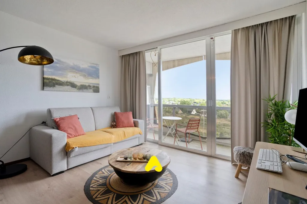 Séjour - Appartement avec Vue sur les Dunes à Westhoek