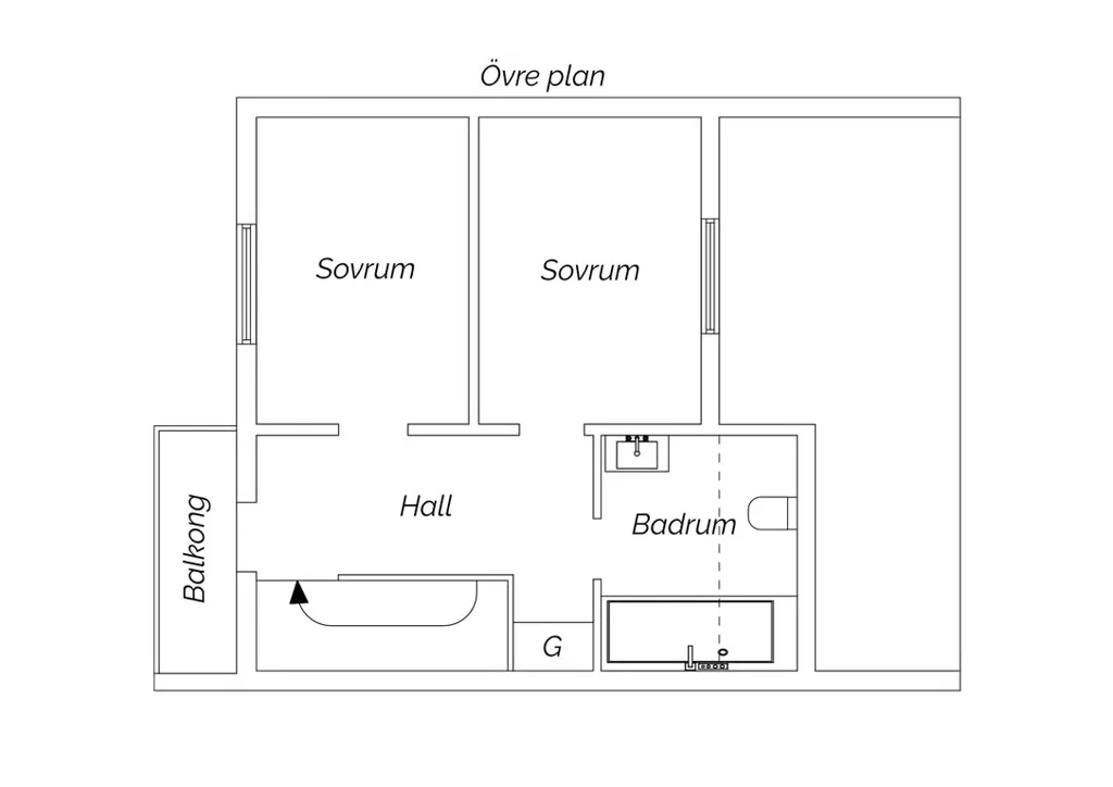 Plan - Modernised Terraced House with Garden in Hille