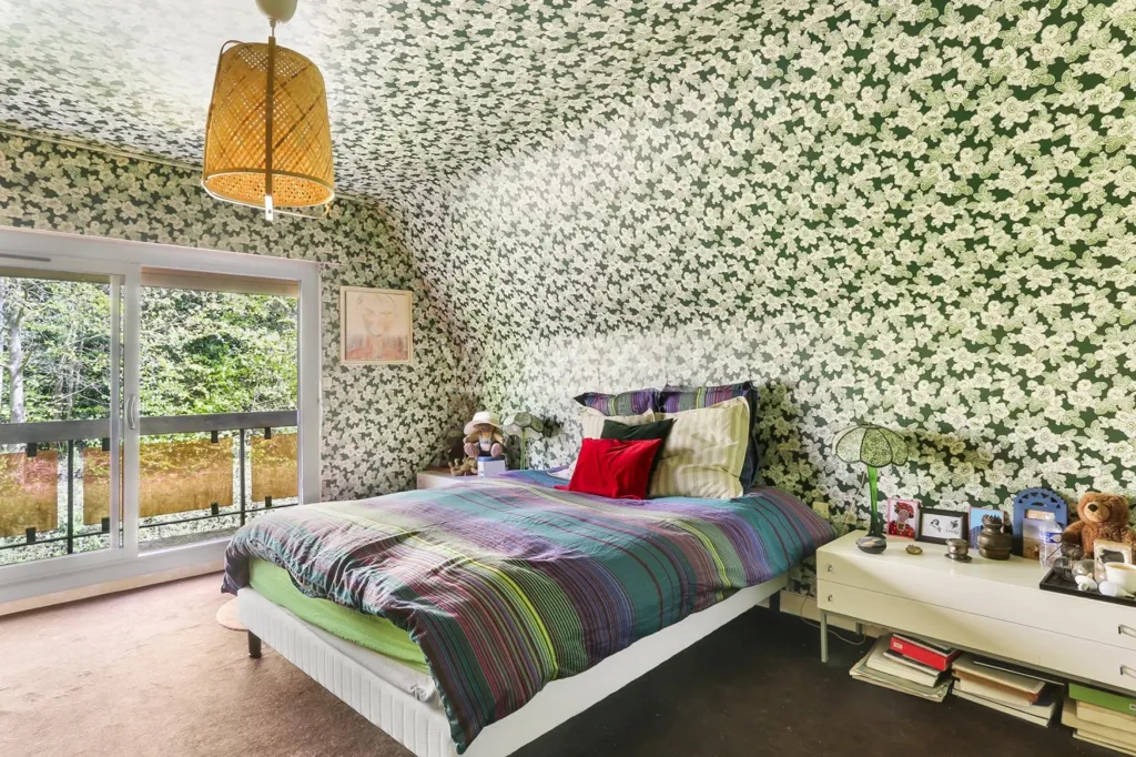 Chambres - Maison d'architecte avec toitures asymétriques à Nointot