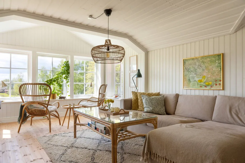 Living Room - Holiday Home with Sea View in Norrtälje