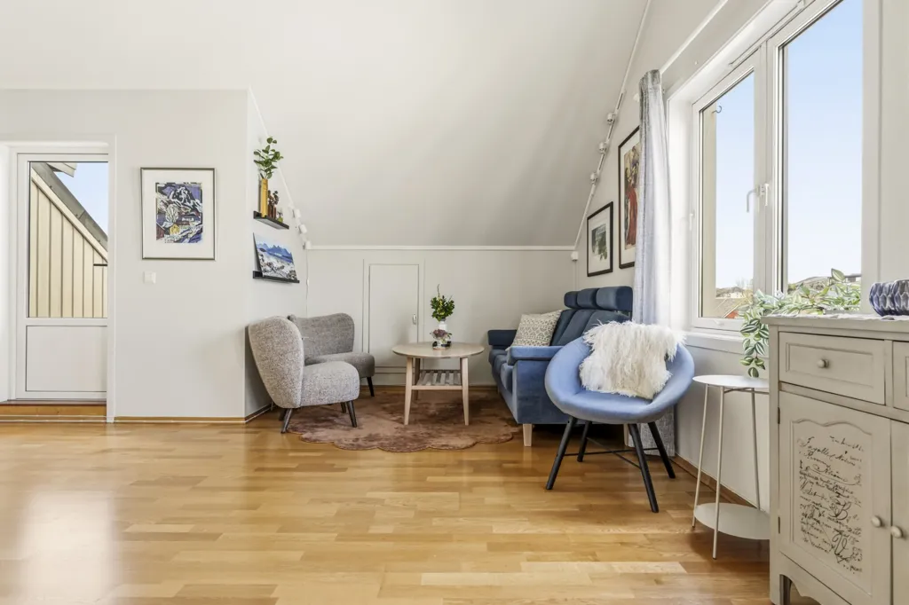Séjour - 3-Bedroom Apartment with Balconies in Bodø