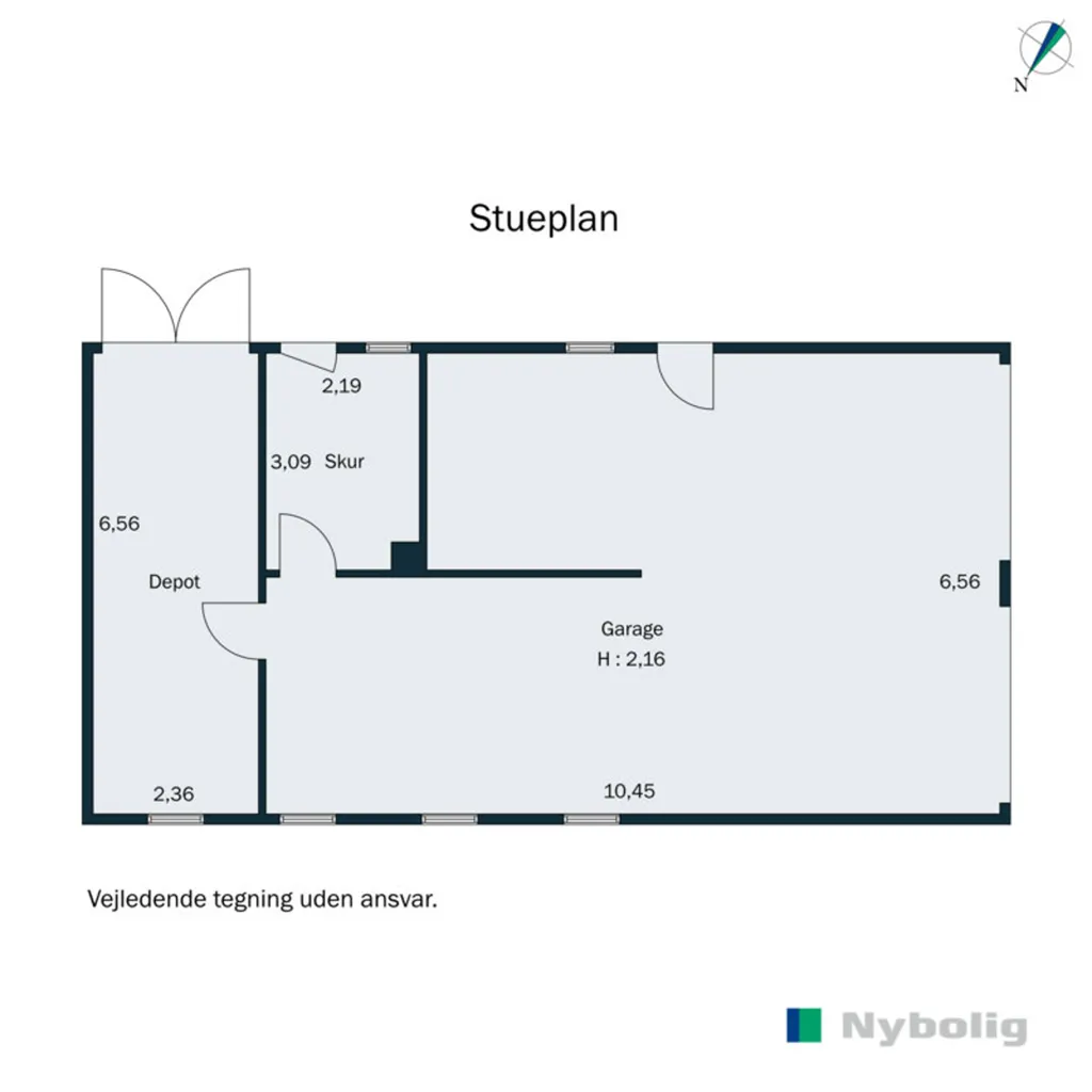 Plan - Maison 4 pièces à Odder
